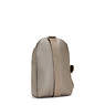 Klynn Metallic Sling Backpack, Metallic Pewter, small
