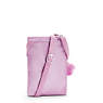 Chester Metallic Crossbody Mini Bag, Wistful Pink Metallic, small
