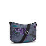 Izellah Printed Crossbody Bag, Black Sateen, small