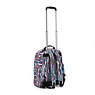 Gaze Large Printed Rolling Backpack, Light Sand M, small
