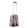 Gaze Large Printed Rolling Backpack, Abstract Mix, small