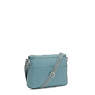 New Angie Crossbody Bag, Peacock Teal Stripe, small