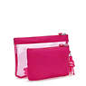 Barbie Duo Pouch, Power Pink Translucent, small