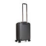 Curiosity Small 4 Wheeled Rolling Luggage, Black Grey Mix, small