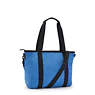 Asseni Small Tote Bag, Satin Blue, small