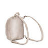 Delia Compact Metallic Convertible Backpack, Metallic Glow, small