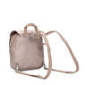 Annic Small Convertible Metallic Backpack, Quartz Metallic, small