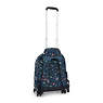 New Zea Printed 15" Laptop Rolling Backpack, Cool Orange, small
