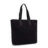 Glynn Sherpa Tote Bag, Black Fuzz, small