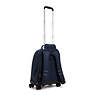 New Zea 15" Laptop Rolling Backpack, True Blue Grey, small
