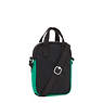 Levy Crossbody Mini Phone Bag, Deep Green Black Block, small
