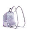 Delia Compact Printed Convertible Backpack, Bubble Pop Pink Stripe, small