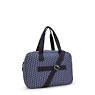 Defea Extra Large Printed Weekender Duffle Bag, 3D K Blue, small