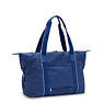 Art Medium Printed Tote Bag, Soft Dot Blue, small