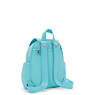 City Zip Mini Backpack, Deepest Aqua, small