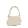 Eleni Smooth Satin Shoulder Bag, Simply Beige, small