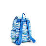 City Zip Small Printed Backpack, Diluted Blue, small