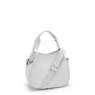 Bahar Satin Shoulder Bag, Silver Night M6, small