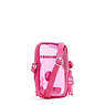 Tally Barbie Clear Crossbody Phone Bag, Power Pink Translucent, small