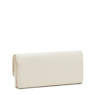 Money Land Metallic Snap Wallet, Beige Pearl, small