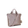 Zamora Metallic Tote Bag, Hazelnut Met GG, small