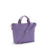 Zamora Metallic Tote Bag, Metallic Mauve, small