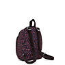 New Delia Compact Printed Backpack, Happy Squares, small