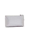 Niylah Metallic Wristlet, Smooth Silver Metallic, small