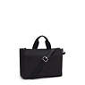 Danira Shoulder Bag, Charcoal Satin, small