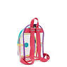 Jacinta Clear Backpack, Peacock Pop Multi, small