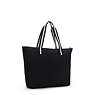 Davian Packable Tote Bag, Black White, small