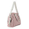 Alanna Printed Diaper Bag, Strawberry Pink Tonal Zipper, small