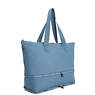 Imagine Foldable Tote Bag, Blue Eclipse Print, small