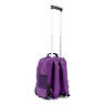 Sanaa Large Rolling Backpack, Purple Feather, small