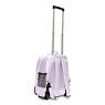 Sanaa Large Metallic Rolling Backpack, Frosted Lilac Metallic, small