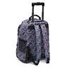 Sanaa Large Printed Rolling Backpack, Rapid Navy, small