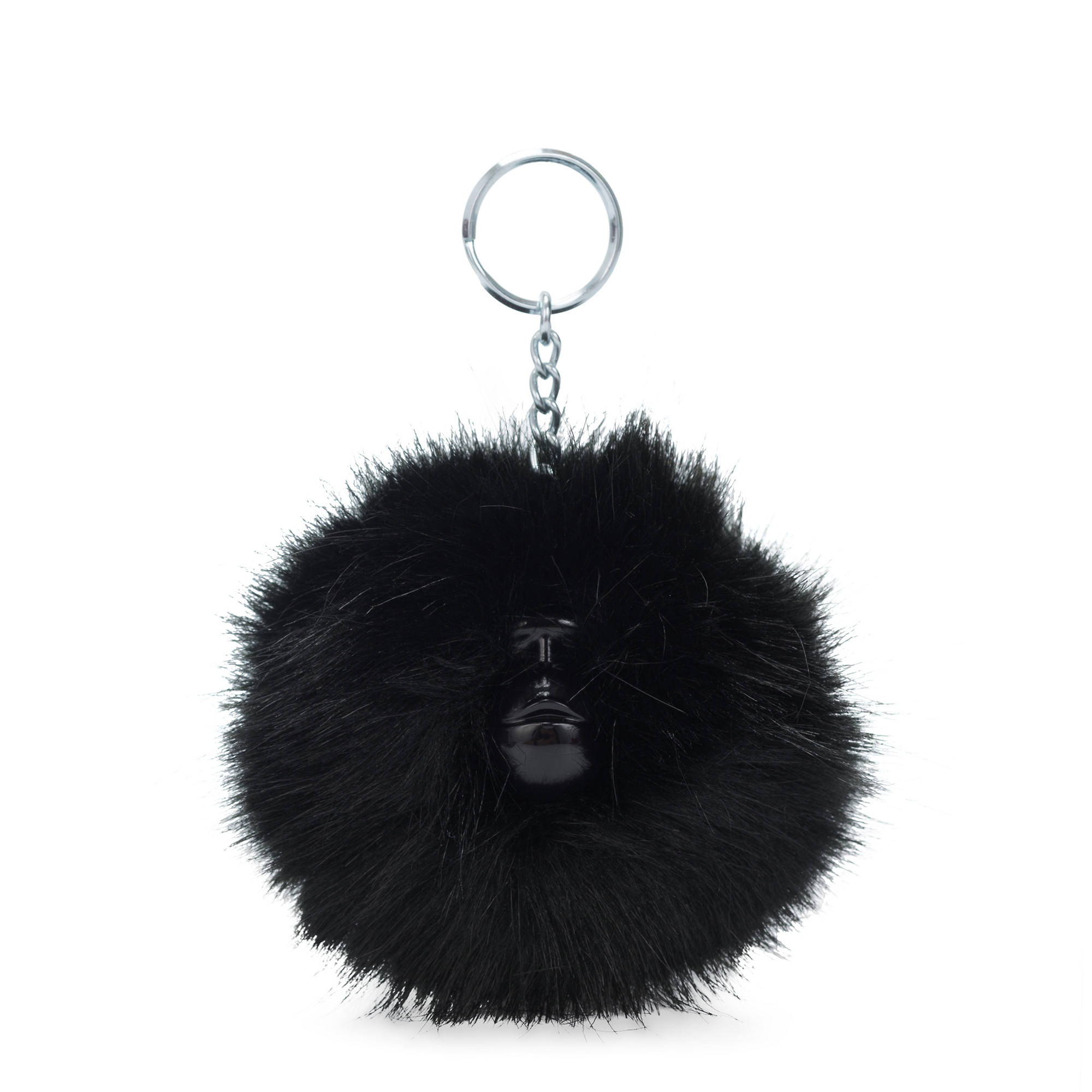 Kipling Pompom Monkey Keychain True Black