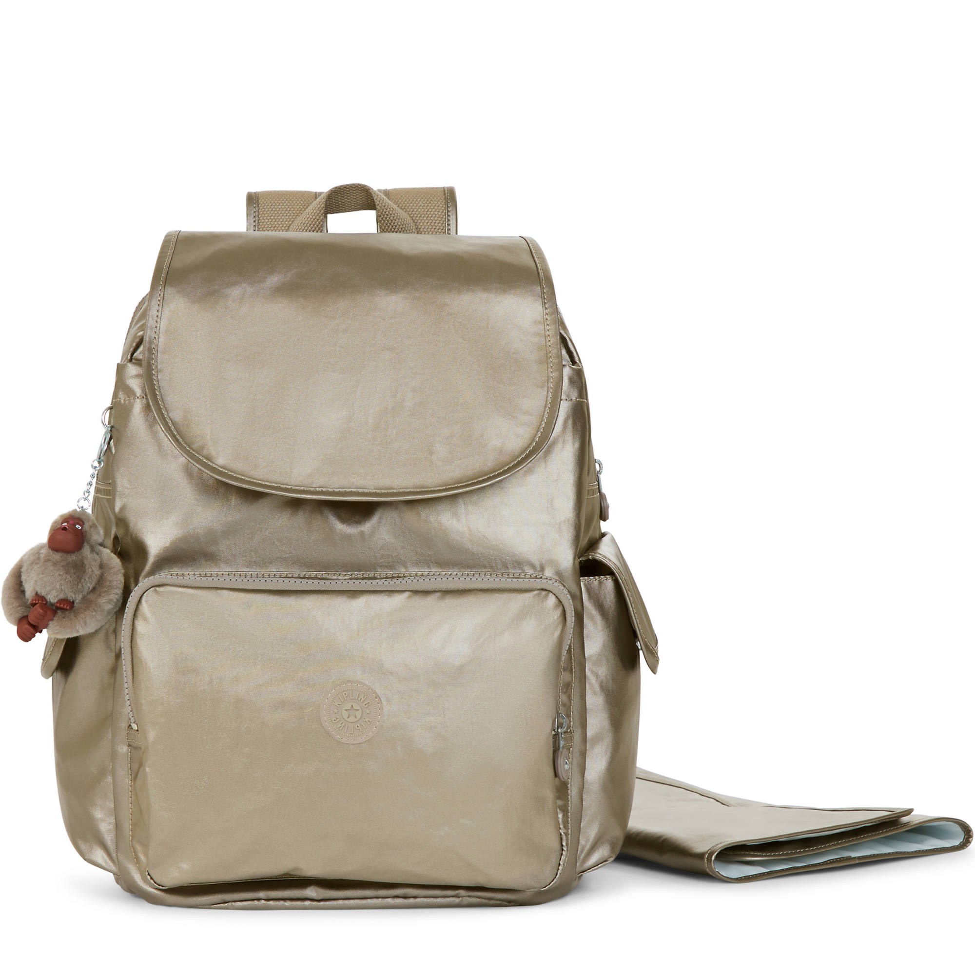 Zax Metallic Backpack Diaper Bag
