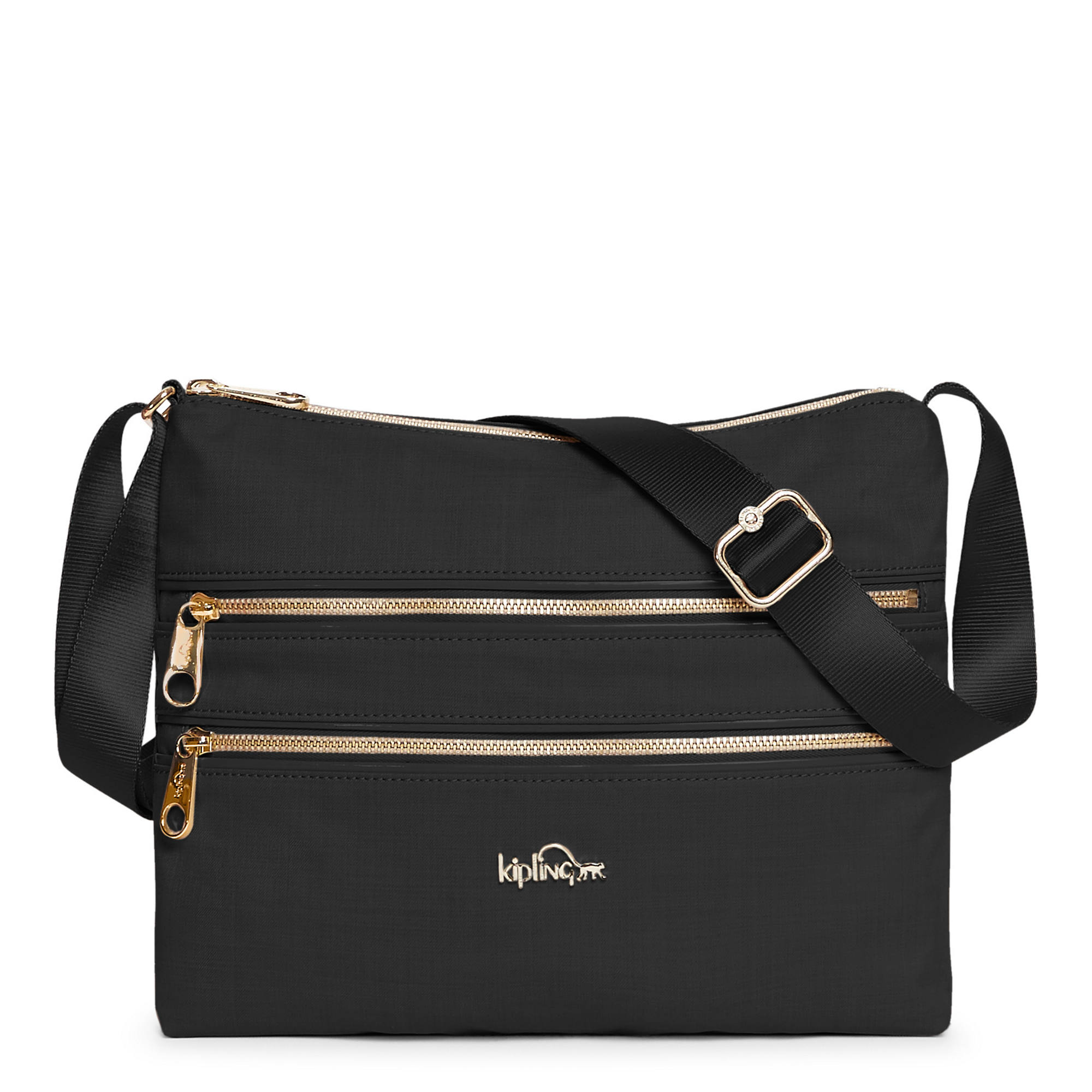 Kipling Alvar Metallic Crossbody Bag Black Crosshatch Ebay Picture 4 Of 6