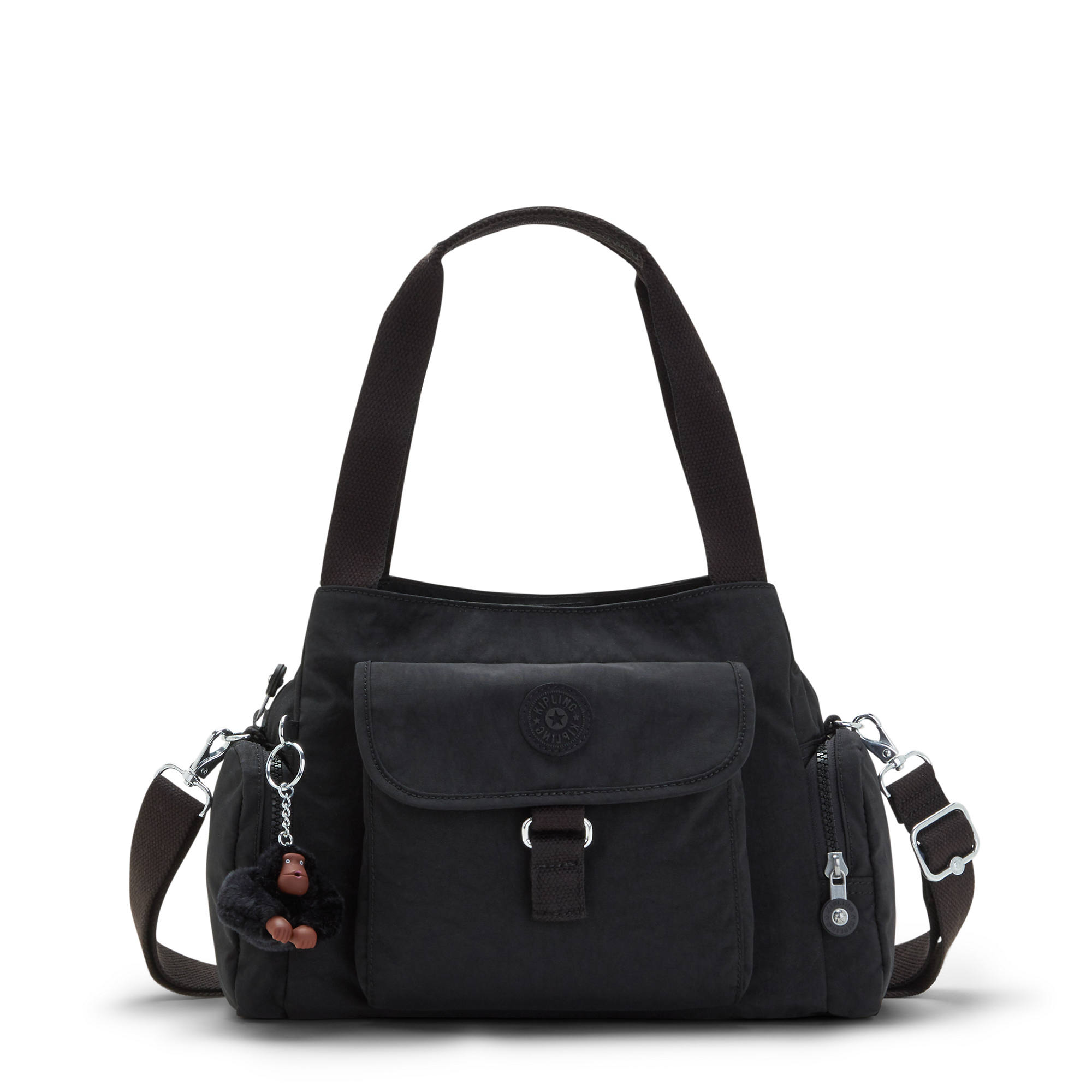 Kipling Felix Large Handbag Black Tonal