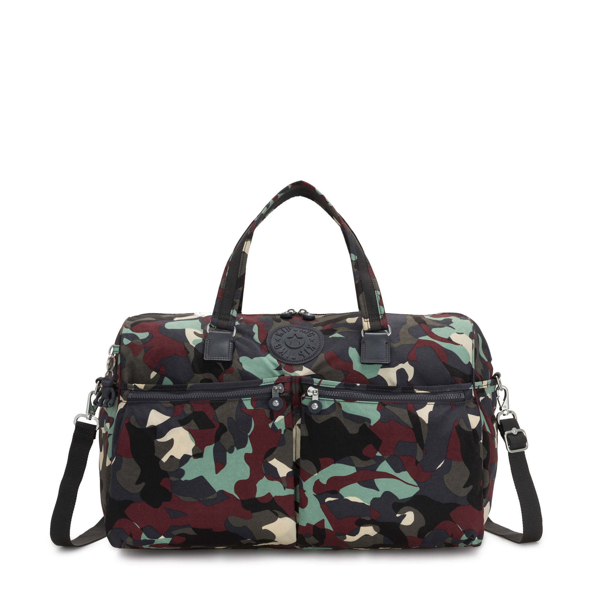Kipling Itska Printed Duffle Bag Camo L 882256407143 | eBay