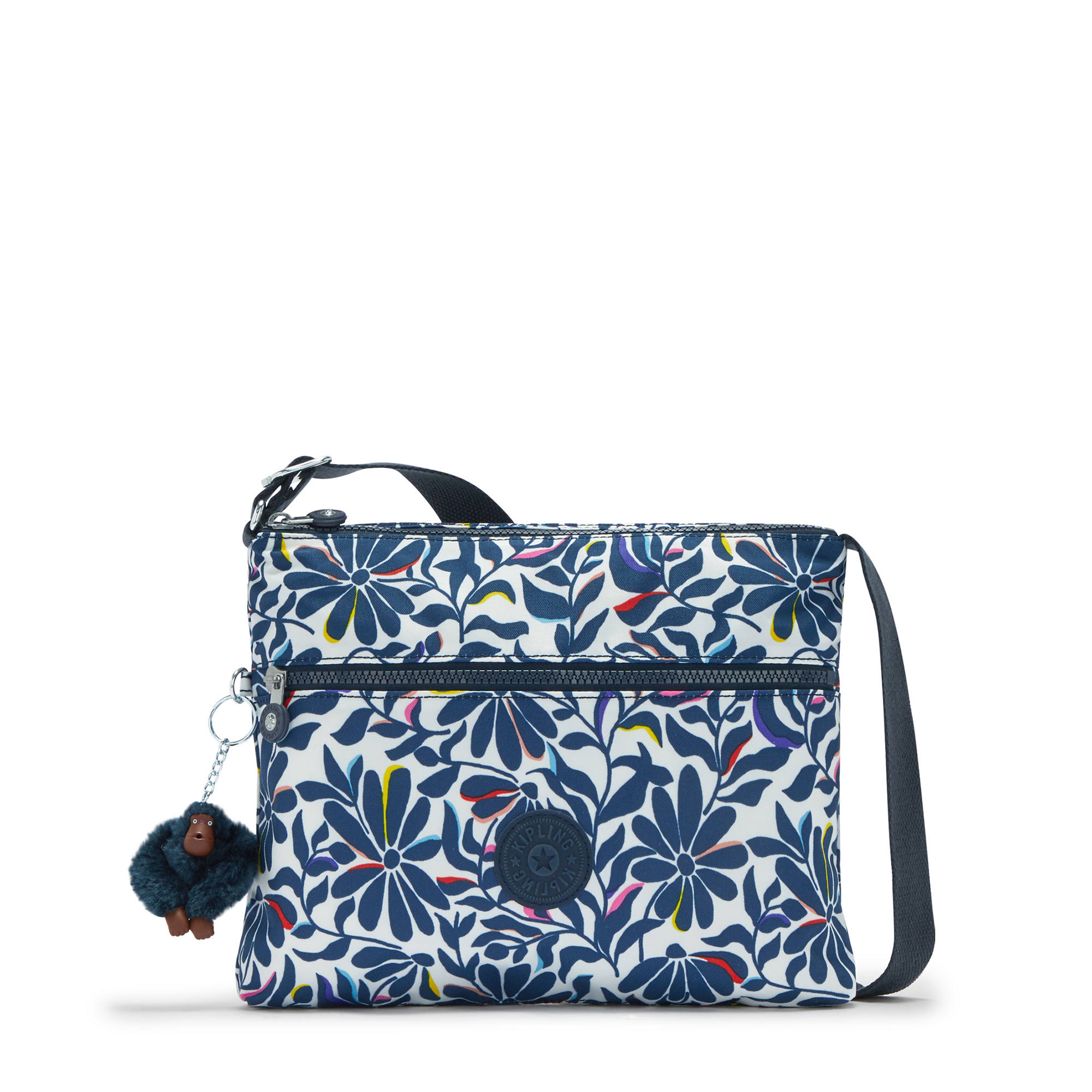 Kipling Ki0567 Annabelle Crossbody Bag Double Zip Polyester Floral ...