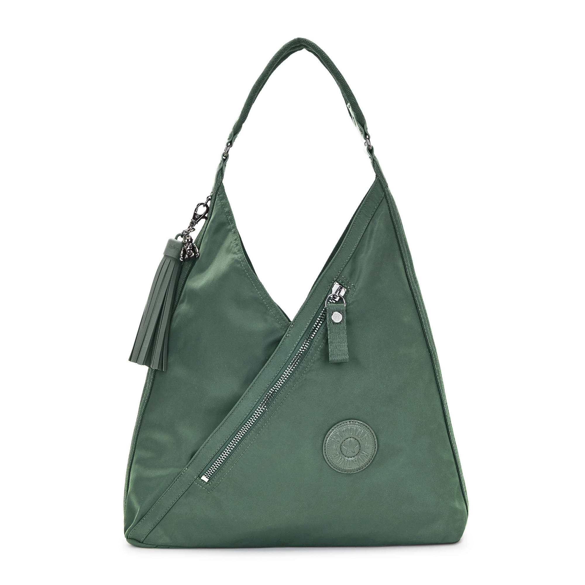NWT Kipling KI4374 ALMATO Soft Plaid Grey Gray Large Shoulder Shopping Bag  Tote | eBay