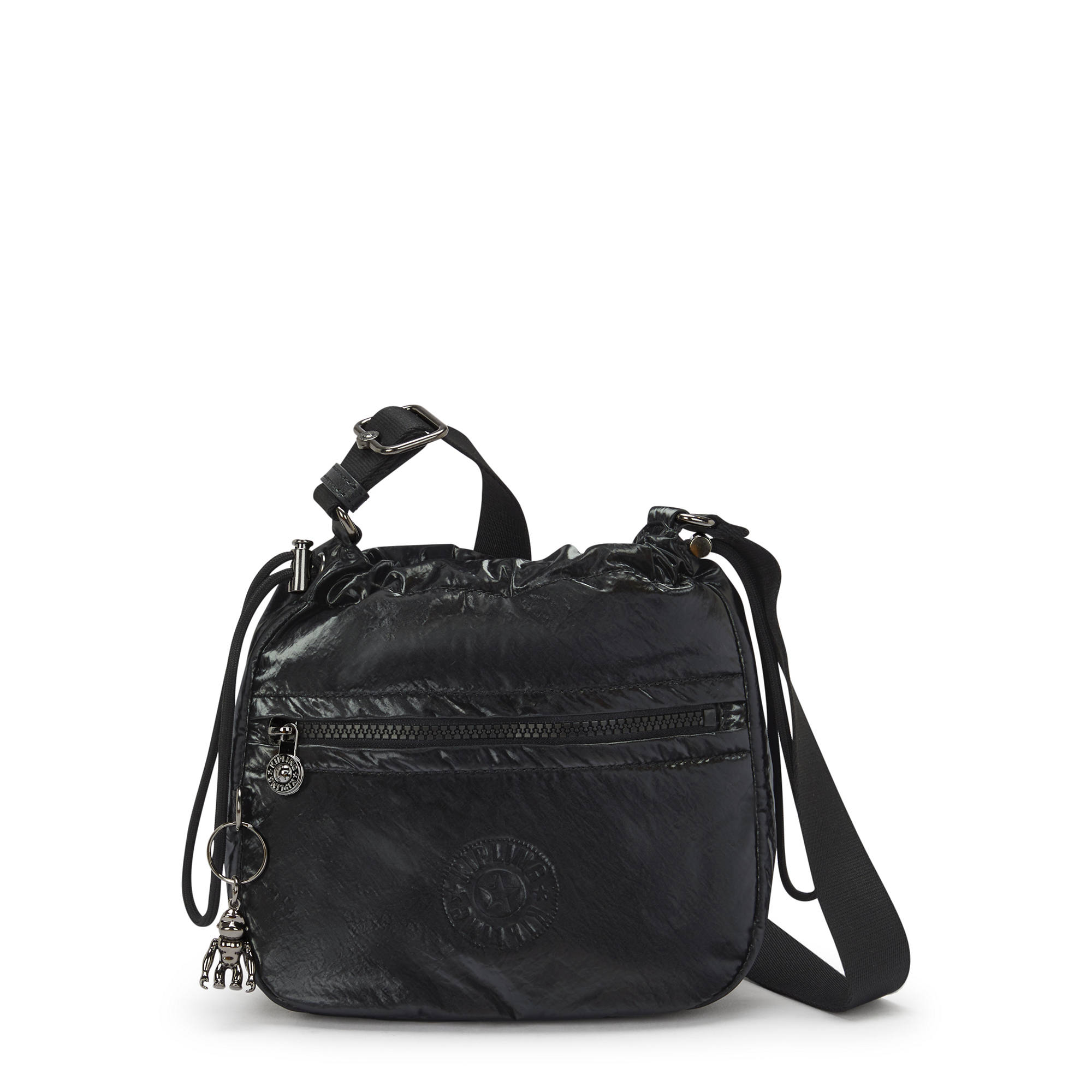 Jamir Lacquard Crossbody Bag - Jet Black Glam | Kipling Jamir Lacquard Crossbody Bag - Jet Black Glam | Kipling
