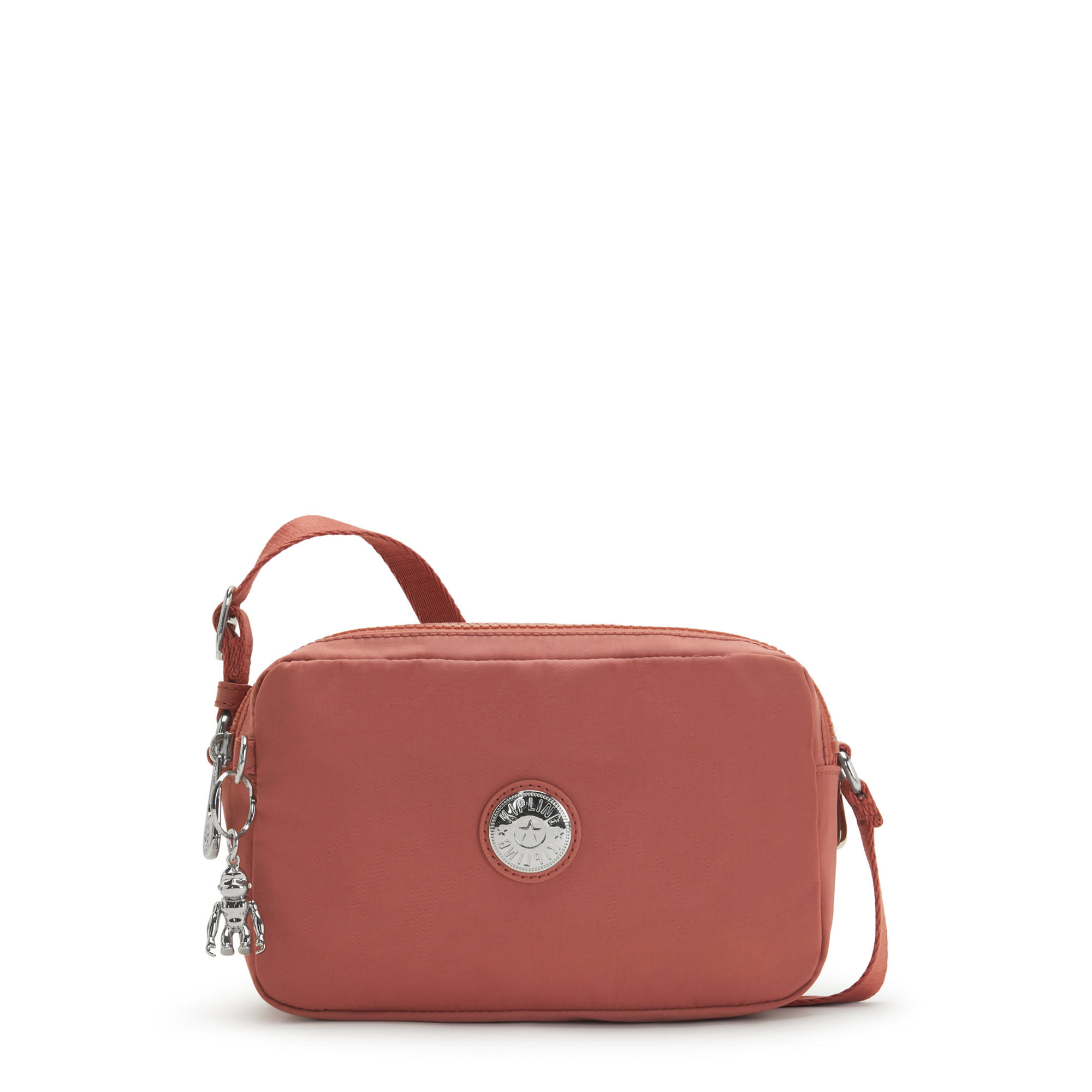 Kipling Crossbody Bag Pink Red Nylon Balloon Handbag Purse Bag Charm Brand  New | eBay