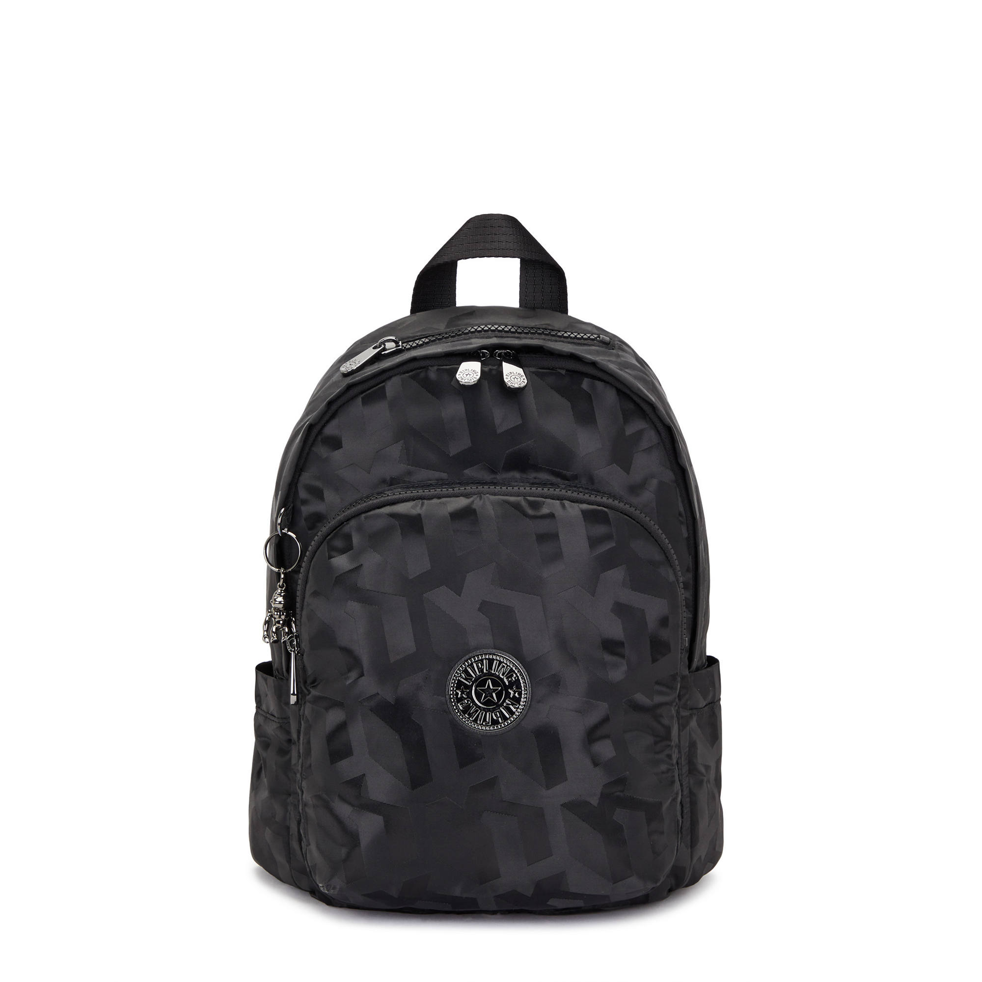 Delia Printed Backpack - Black 3D K JQ | Kipling