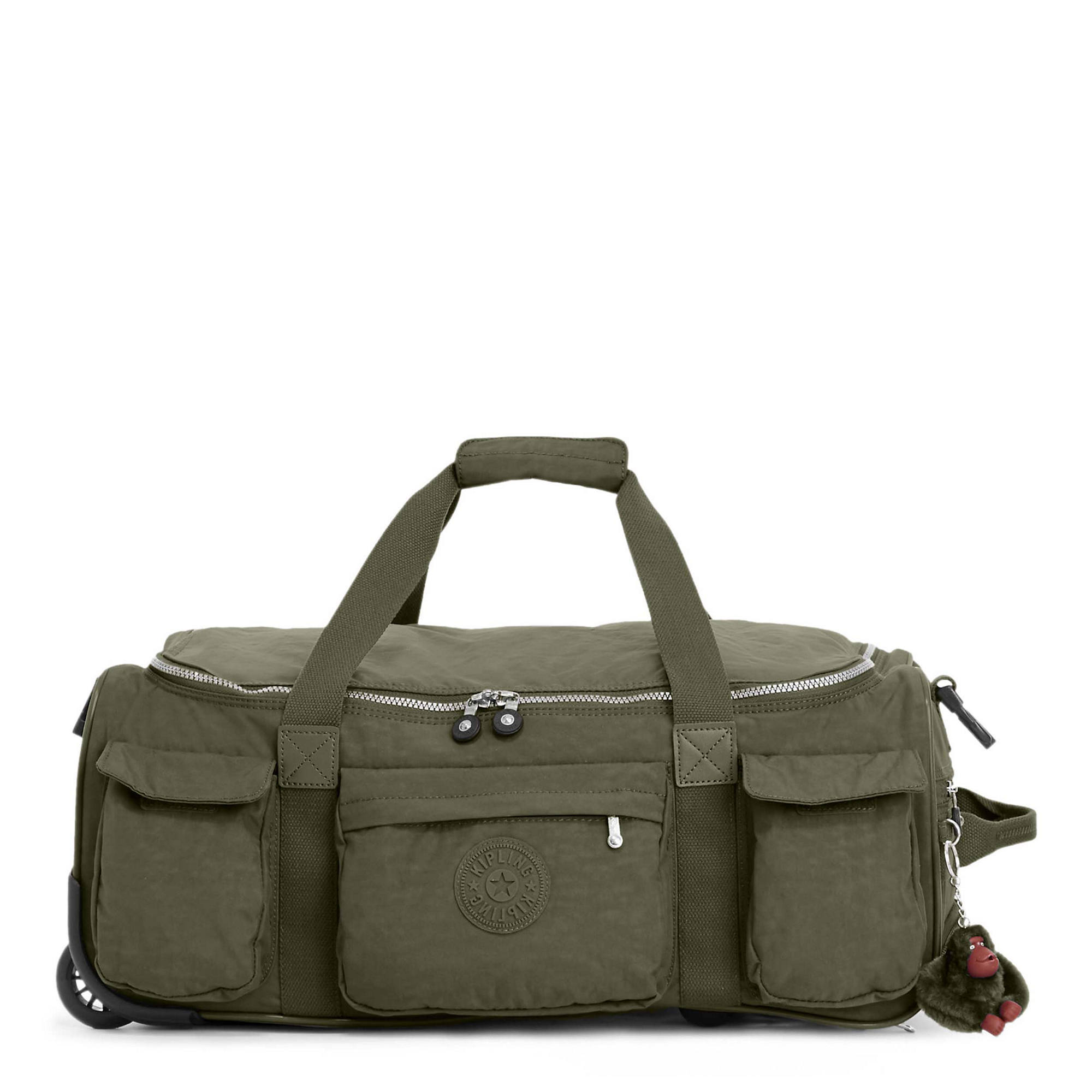 duffel bag with hidden wheels