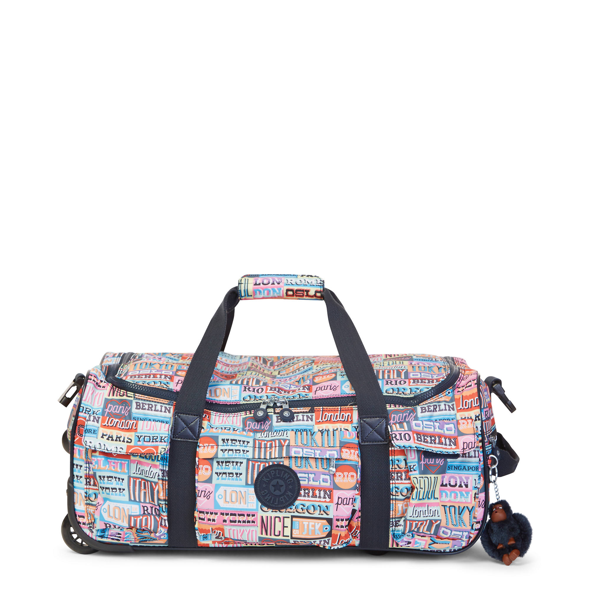 extreem software worm Discover Small Printed Wheeled Duffel Bag | Kipling
