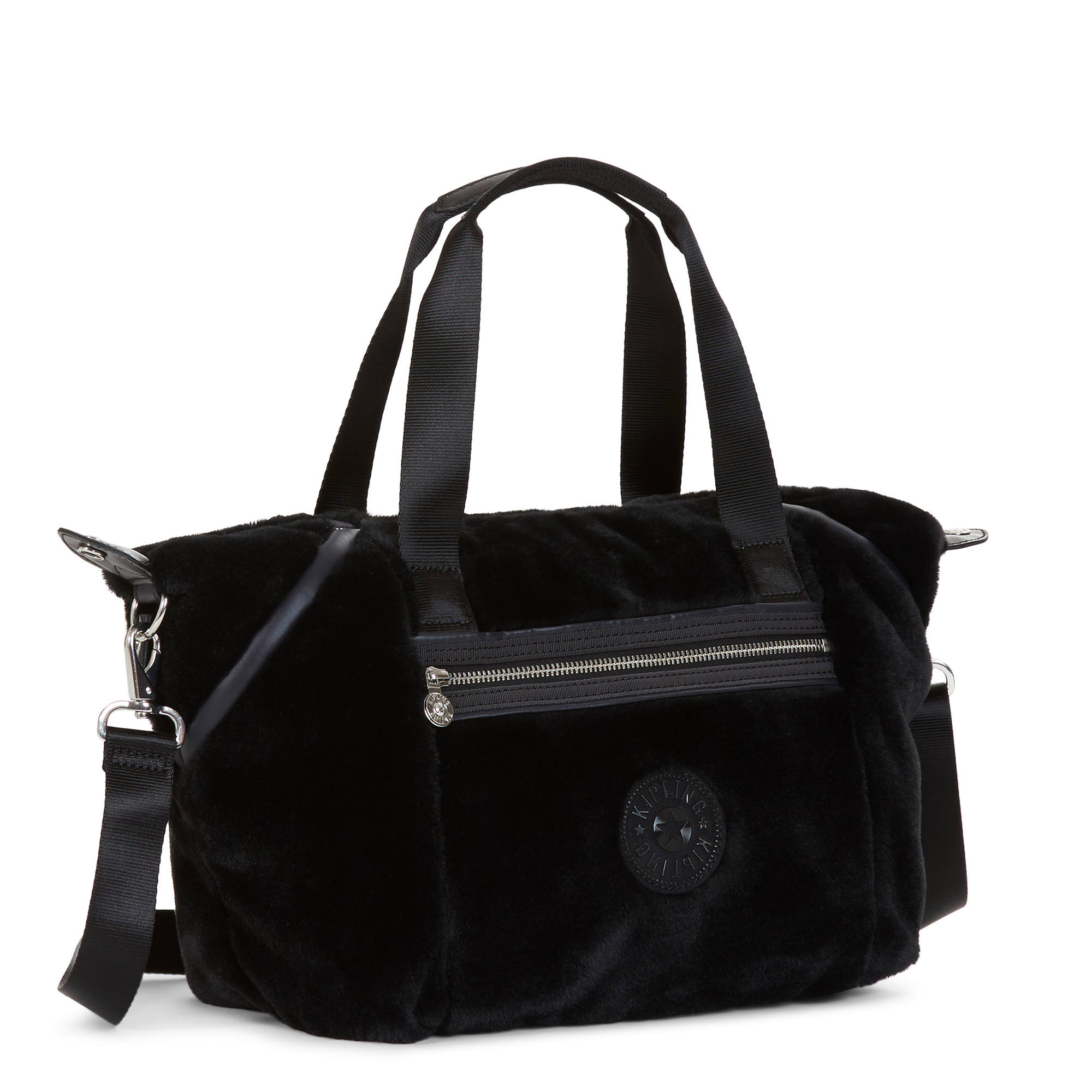 Art S Faux Fur Handbag Kipling Art S Faux Fur Handbag Black Large