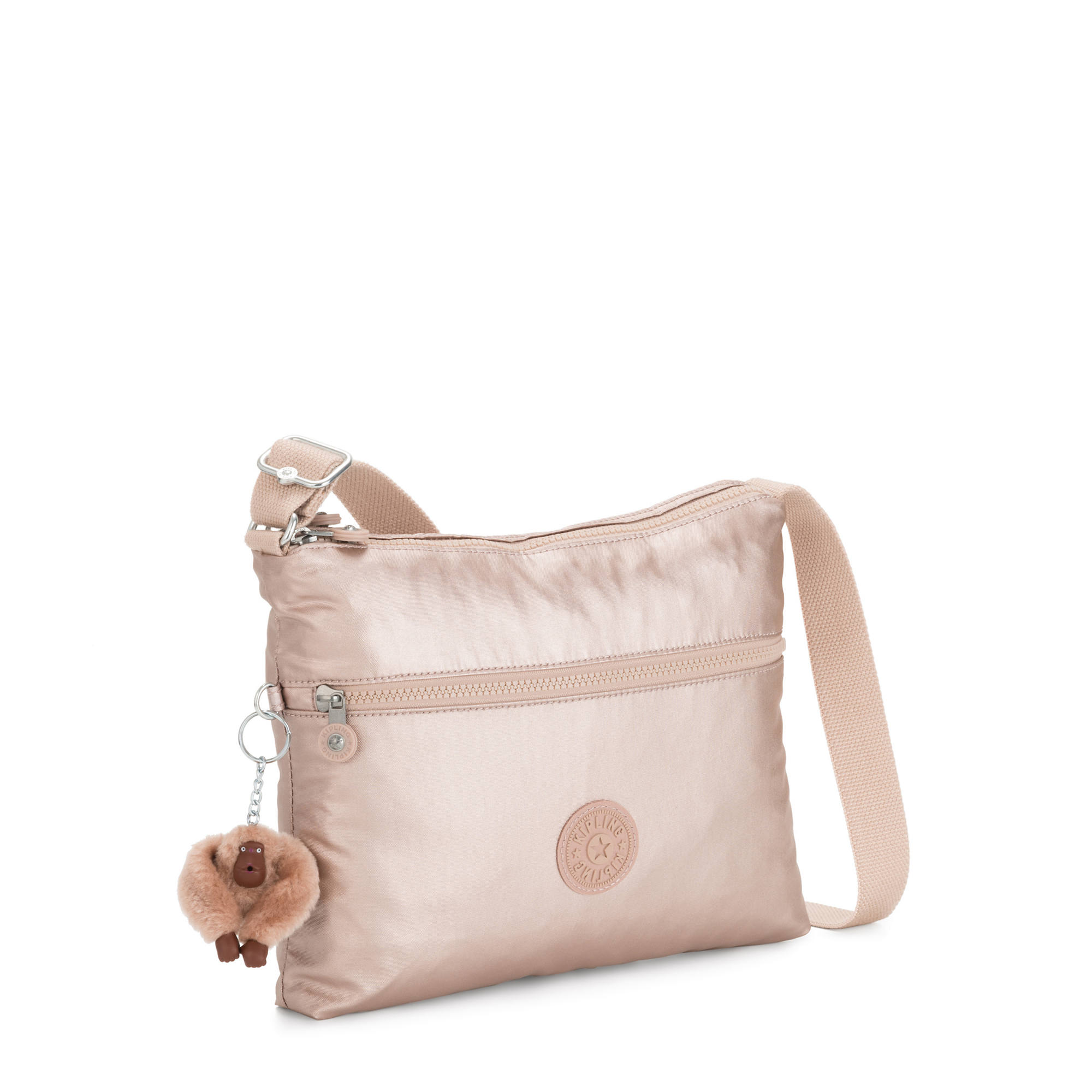 Kipling Ki0566 Annabelle Crossbody Bag Double Zip Polyamide Quartz ...